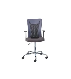 Online Poltroncina ufficio nera con braccioli e ruote, 55x54,5x85-95 cm Sedie Ufficio