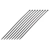 New - 100 fascette 3,5 x 200 mm, ø serraggio 2 - 50 mm nere Cavi Elettrici E Relativi Accessori