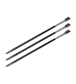Hot - 20 fascette 9 x 265 mm alta resistenza allo sgancio, ø serraggio 30 - 60 mm nere Cavi Elettrici E Relativi Accessori