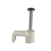 Poly Pool Cavi Elettrici E Relativi Accessori|- 50 graffette fissacavo per cavo piatto da 6 mm bianche
