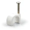 Cavi Elettrici E Relativi Accessori-Poly Pool - 50 graffette fissacavo per cavo tondo ø 3 - 4 mm bianche