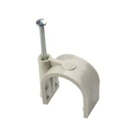 Poly Pool Cavi Elettrici E Relativi Accessori|- 50 graffette fissacavo per cavo tondo ø 22 mm grigie