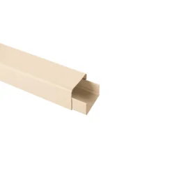 Tubi E Canaline-Poly Pool - 2 m canale per impianti condizionamento 80 mm x 60 mm avorio