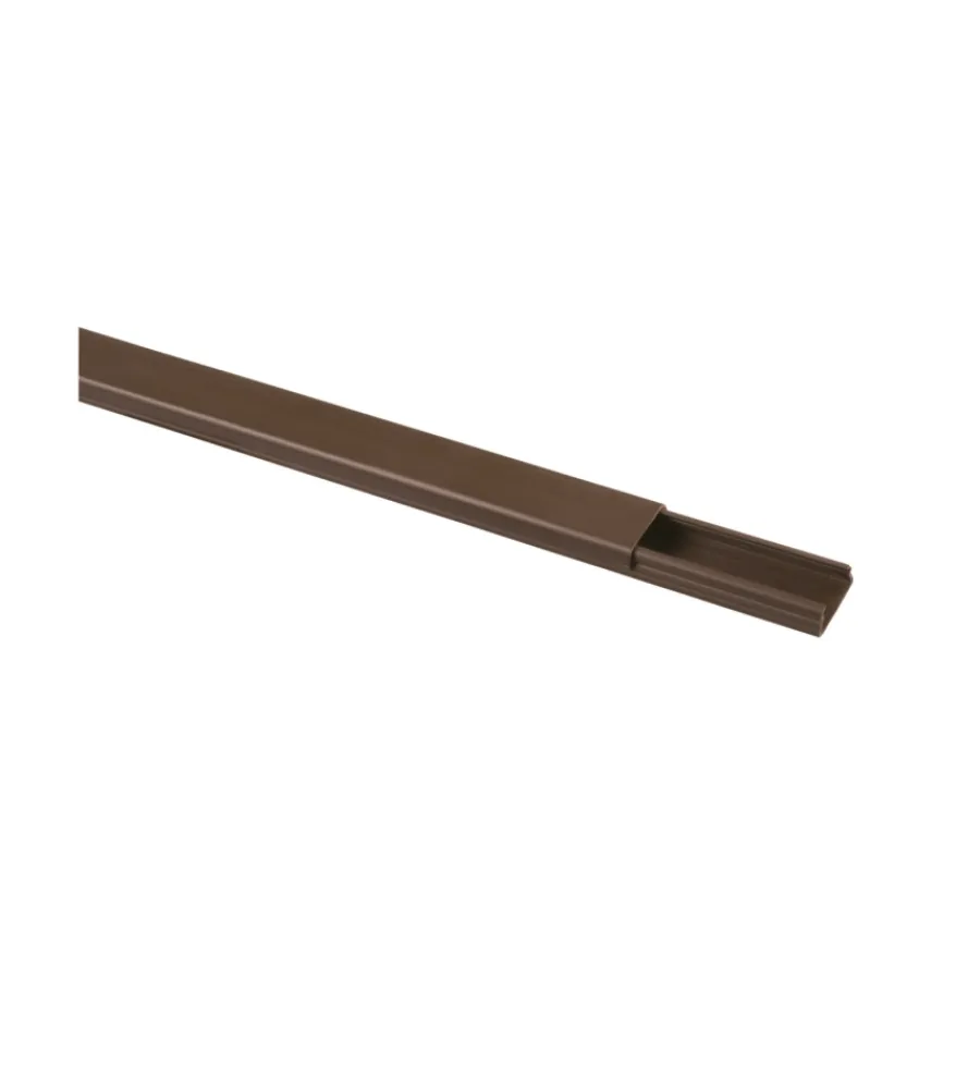 Tubi E Canaline-Poly Pool - 2 m canale portacavo 20 mm x 10 mm marrone