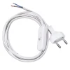 Poly Pool Cavi Elettrici E Relativi Accessori|- 1,5 m cavo alimentazione abat-jour spina 2,5 a bianco