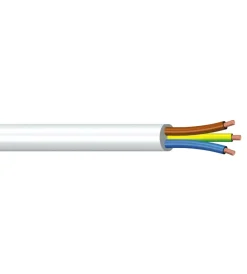 Sale - 10 m cavo h05vv-f 3 x 1 mm² bianco Cavi Elettrici E Relativi Accessori