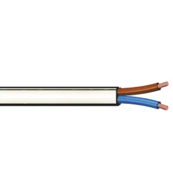 Hot - 10 m cavo h03vvh2-f 2 x 0,75 mm² bianco Cavi Elettrici E Relativi Accessori