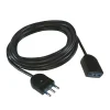 Poly Pool Prolunghe|- 5 m prolunga con spina 16 a e presa bivalente nera