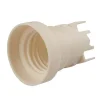 Poly Pool Portalampade|- 2 portalampada e27, fissaggio con staffa metallica foro 5,2 mm avorio