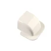 Poly Pool Tubi E Canaline|- 1 raccordo curvo per passaggio a muro per canale "80 mm x 60 mm" avorio