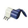 New - adattatore con spina civile 16 a e presa industriale 16 a ip20 blu Multiprese Ed Adattatori