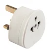 Poly Pool Multiprese Ed Adattatori|- adattatore da viaggio con spina inglese e presa universale bianco