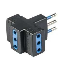 Poly Pool Multiprese Ed Adattatori|- adattatore multiplo spina e 4 prese 10 a nero