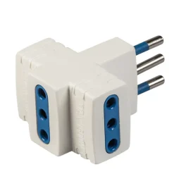 New - adattatore multiplo spina e 4 prese 10 a bianco Multiprese Ed Adattatori