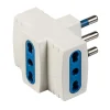 Poly Pool Multiprese Ed Adattatori|- adattatore multiplo spina 16 a e 3 prese bivalenti bianco