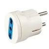 Multiprese Ed Adattatori-Poly Pool - adattatore spina 16 a (standard franco / tedesco) e presa bivalente bianco