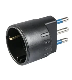 Multiprese Ed Adattatori-Poly Pool - adattatore spina 16 a e presa tedesca nero