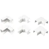 Tubi E Canaline-Poly Pool - kit accessori n° 1 per canale 20 x 15 mm, angolo esterno, interno e piano bianco