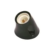 Poly Pool Portalampade|- portalampada e27 da parete con base inclinata nero