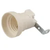 Poly Pool Portalampade|- portalampada e27, fissaggio con staffa metallica foro 5,2 mm avorio