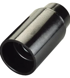 Portalampade-Poly Pool - portalampada e14 corpo liscio nero