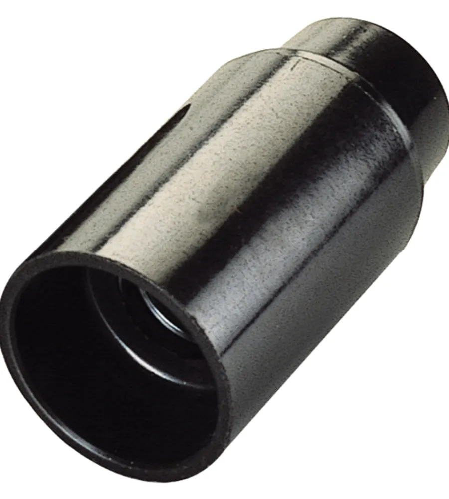Portalampade-Poly Pool - portalampada e14 corpo liscio nero