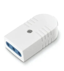Spine E Prese-Poly Pool - presa 10 a 2p+t uscita cavo assiale bianca