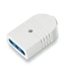 Poly Pool Spine E Prese|- presa bivalente 10/16 a 2p+t uscita cavo assiale bianca