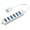 Poly Pool Multiprese Ed Adattatori|- presa multipla con 6 prese bivalenti e 1,5 m cavo bianca