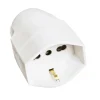Outlet - presa pluristandard (standard italiano e tedesco) uscita cavo assiale bianca Spine E Prese