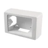 Poly pool - scatola portaplacca rettangolare 92 mm x 63 mm x 42,5 mm ip40 bianca Serie Civili