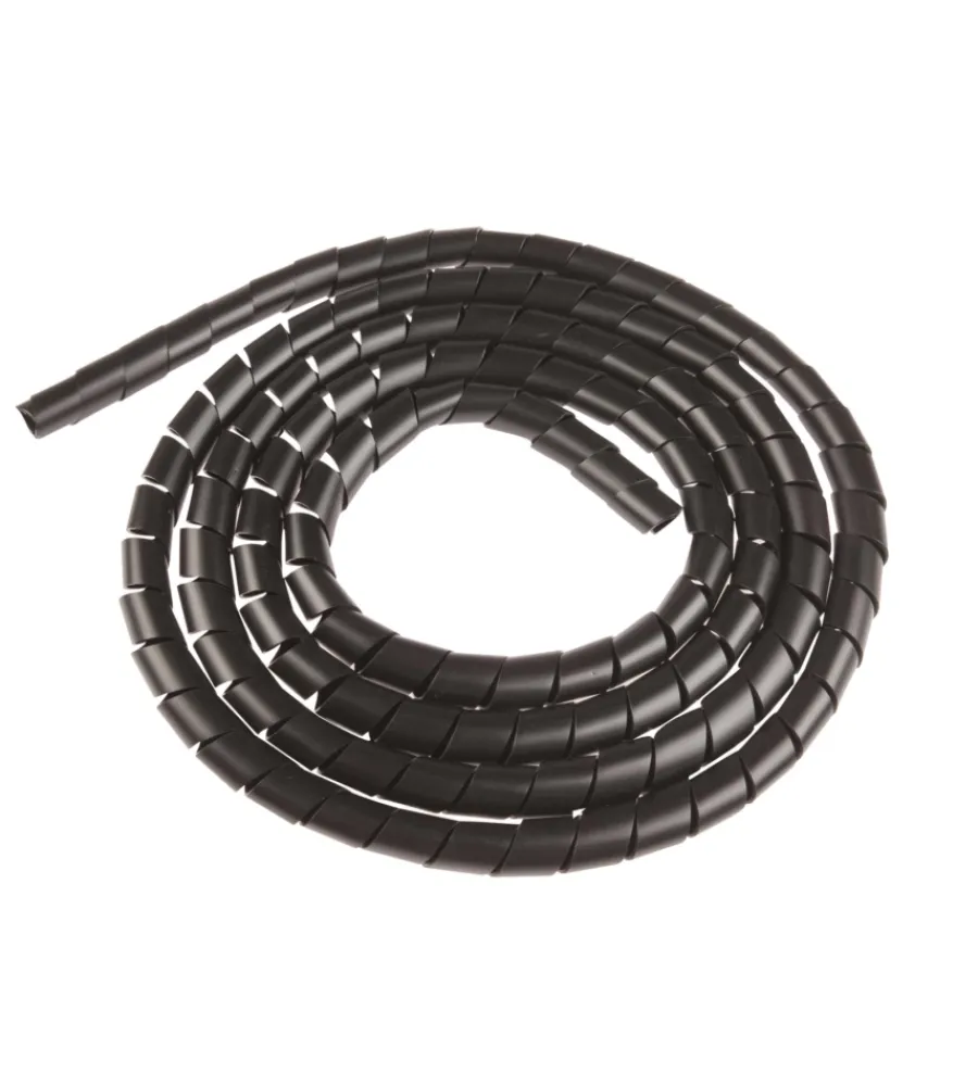 Tubi Corrugati-Poly Pool - spiralina per cablaggio nera