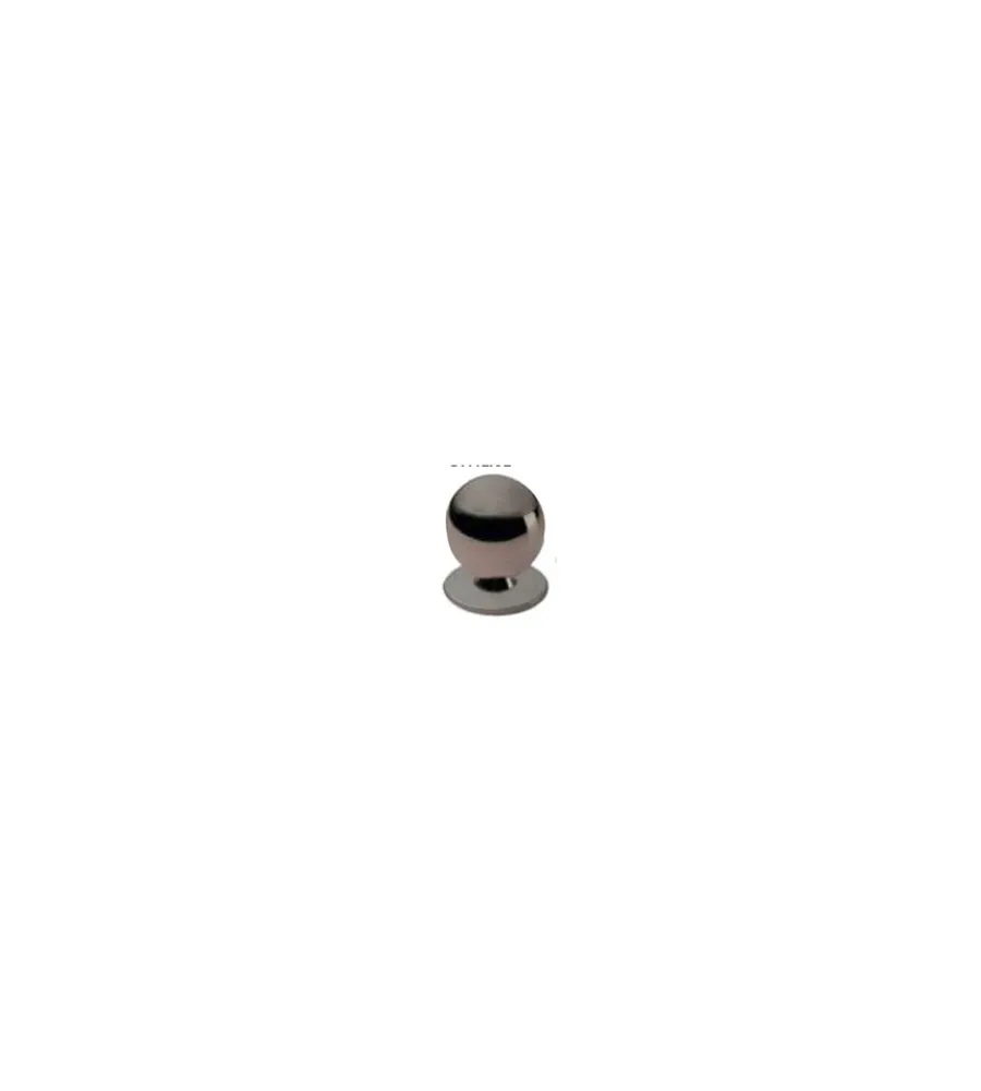 Ferramenta Per Mobili E Infissi- Pomolo a sfera in ottone - ø 20 mm. - cromato