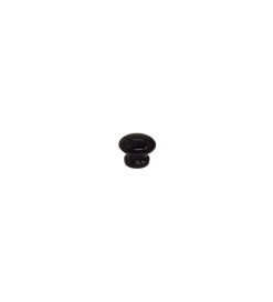Ferramenta Per Mobili E Infissi- Pomolo in legno - ø 35 mm. - nero brillante