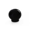 Ferramenta Per Mobili E Infissi- Pomolo in legno - ø 22 mm. - nero brillante
