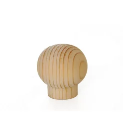 Ferramenta Per Mobili E Infissi- Pomolo in legno - ø 22 mm. - pino grezzo