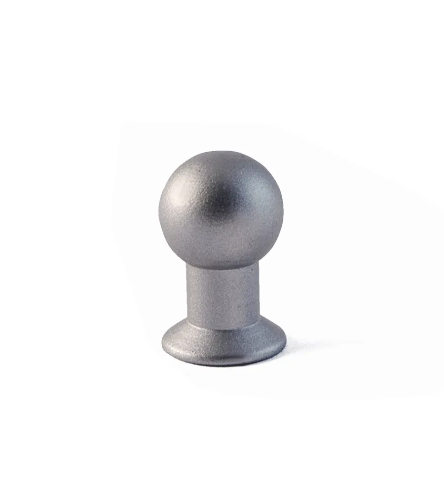 Ferramenta Per Mobili E Infissi- Pomolo in ottone - ø 14 mm. - eco nichel