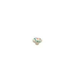 Ferramenta Per Mobili E Infissi- Pomolo in porcellana ovale - 33 x 24 mm. - bianco