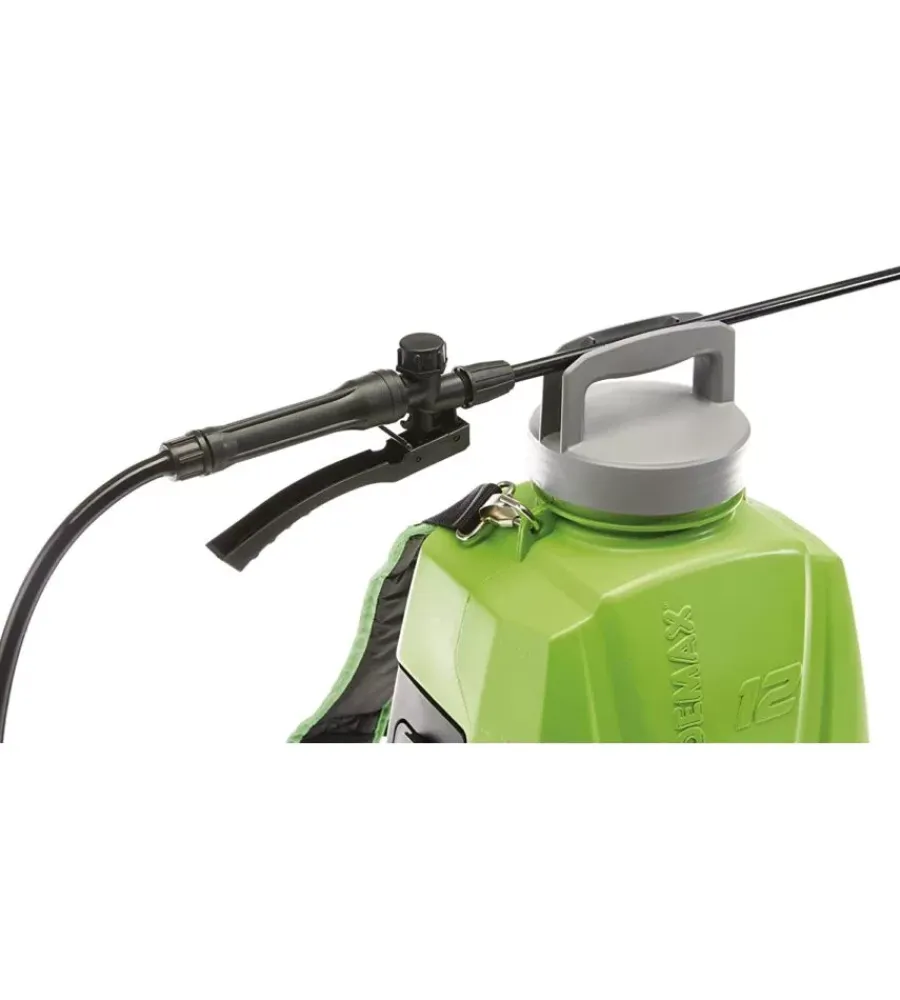 Attrezzatura Giardinaggio-Verdemax Pompa a zaino a batteria "futura" 12 litri -