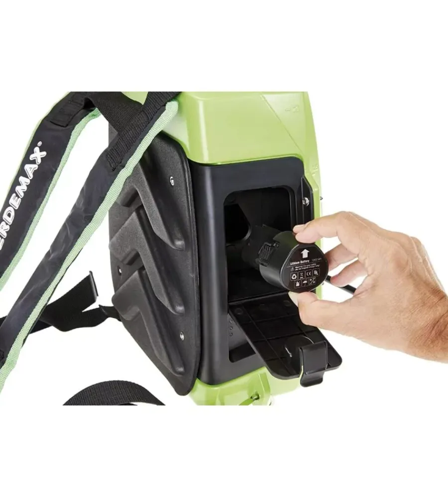 Attrezzatura Giardinaggio-Verdemax Pompa a zaino a batteria "futura" 16 litri -