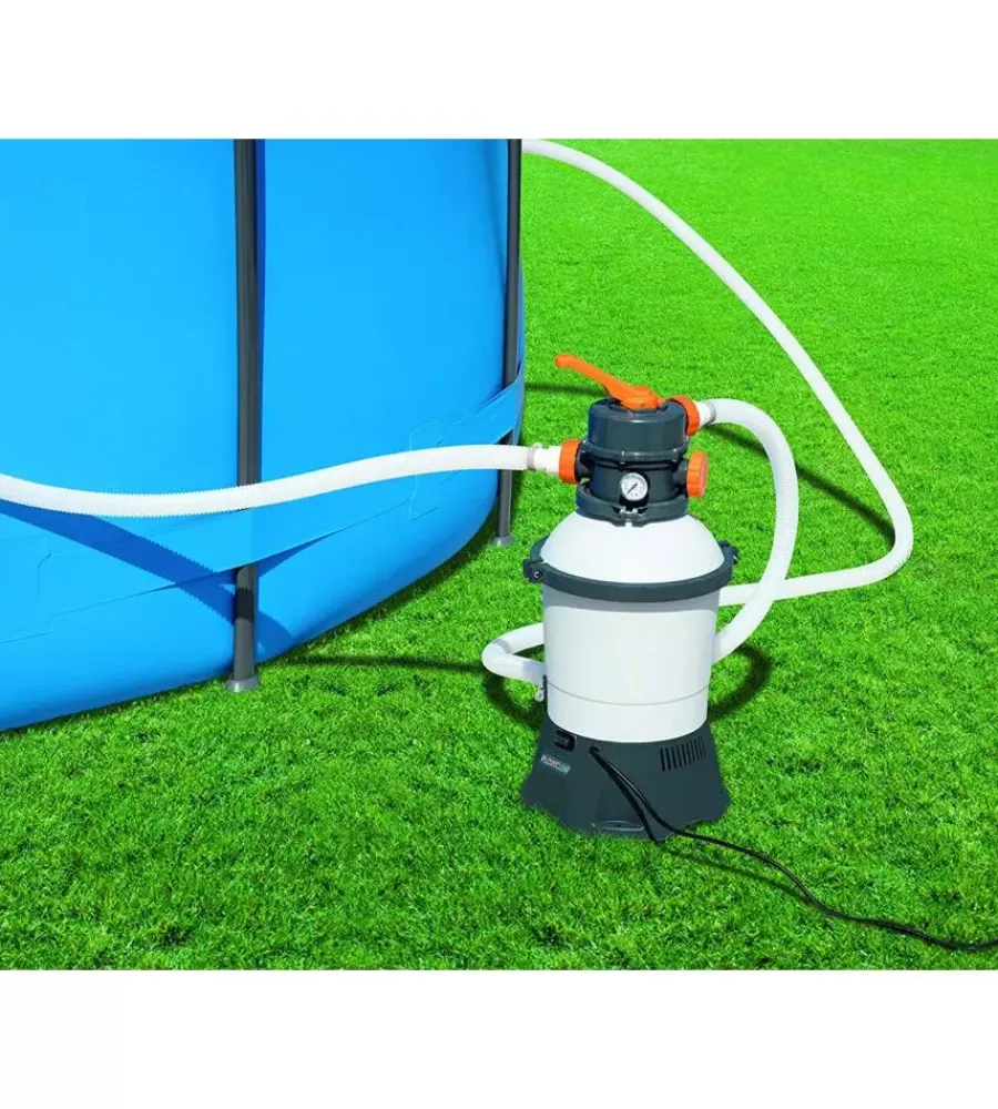 Bestway Piscine|Pompa di filtraggio a sabbia "flowclear" per piscine da 3.028 litri/ora - cod. 58515