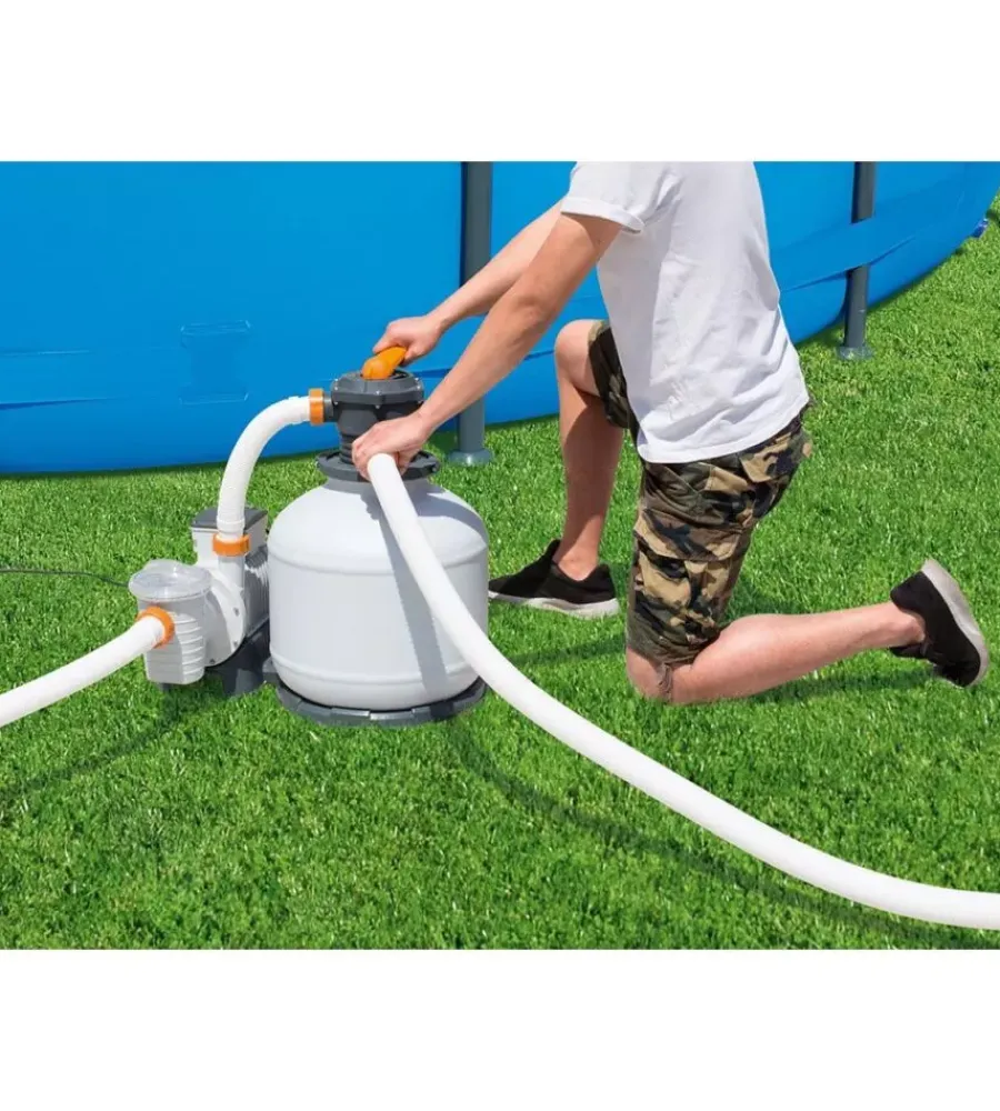 Clearance Pompa filtro a sabbia "flowclear" da 11.355 l/h Piscine