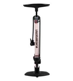 Bici|Pompa gonfiaggio per officina la gazzetta dello sport in acciaio colore rosa con manometro, 26x14,5x59 cm