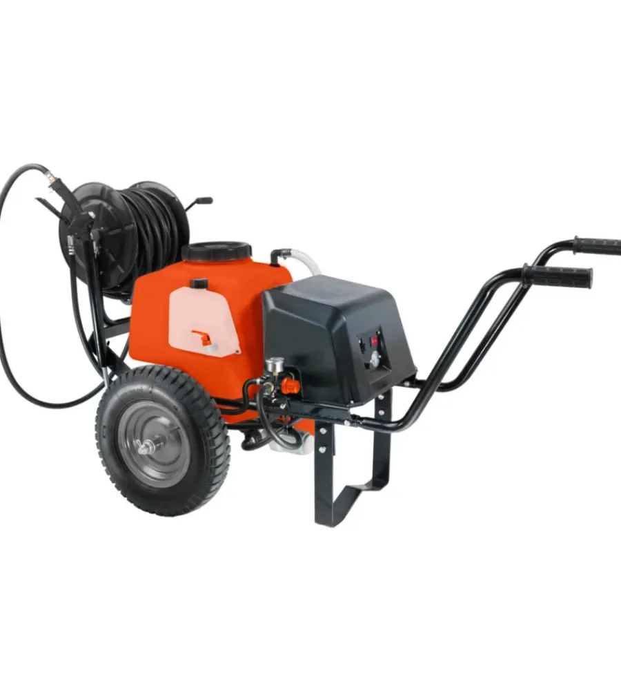 Stocker Attrezzatura Giardinaggio|Pompa irroratrice a batteria carrellata stoker "301" 40l 10 bar 12v 36ah