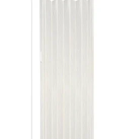 Sale Porta a soffietto da interno essenza colore bianco venato 82x214 cm Porte, Scale E Pavimenti