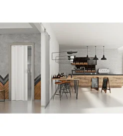 Forte Porte, Scale E Pavimenti|Porta a soffietto da interno "monica" bianco 83x214 cm