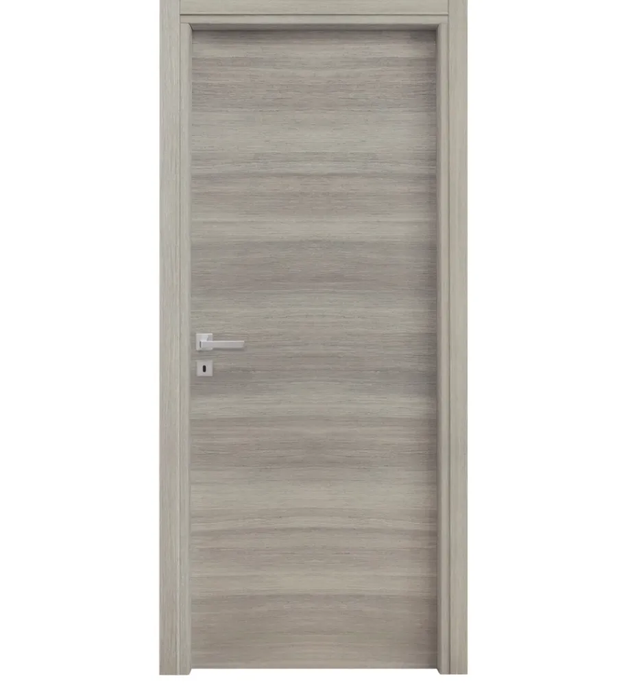 Porte, Scale E Pavimenti- Porta battente da interno reversibile in rovere grigio, 80x210 cm
