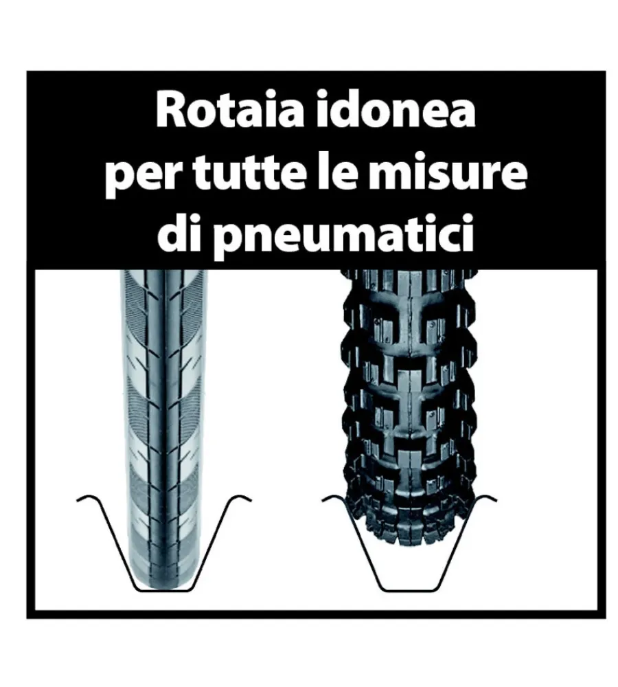 Porta bicicletta "bike-one" in acciaio nero - n50100 Portaggio