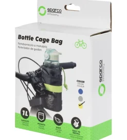 Sparco Bici|Porta borraccia per bicicletta in microfibra , 12x8x8 cm
