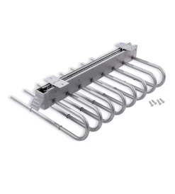 Armadi-Emuca Porta pantaloni dx estraibile per armadio grigio metallizzato - .